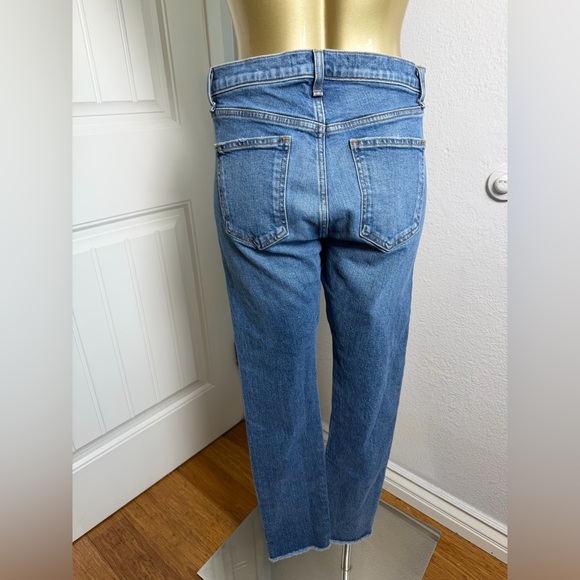 Veronica Beard Blue Button-Fly Straight Jeans 28 - Picture 4 of 10
